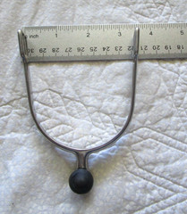 3.5″ CENTAUR SOFT TOUCH ROLLER BALL SPURS W/NEW LEATHER STRAPS