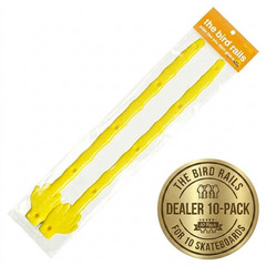 (Dealer 10-Pack Lot) Enjoi Skateboards the Bird Rails Sliders 13.5″ Yellow
