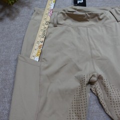 Turnhier Equestrian Pants Size XL Pockets Beige Leggings Horseback Riding