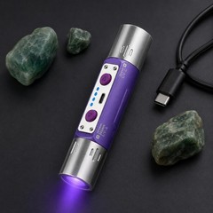 Dual-Wavelength Frequency Flashlight Battery Power Gauge Lights Handheld Tool