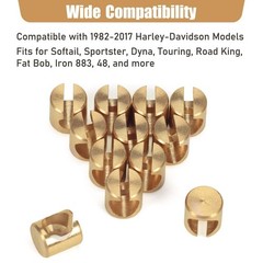 12 Pcs Throttle and Idle Cable Ferrules for Harley Davidson 1982-2017 Carbure…