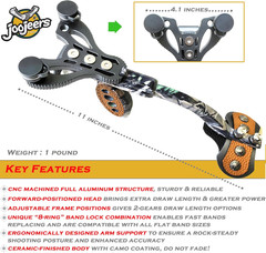 Heavy Duty Hunting Slingshot, Wrist Rocket Slingshot with Arm Support, Professio