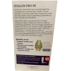 Hyalogic Hyalun PRO 90 – Equine Joints – 90 Days– 30mg Pure Hyaluronic Acid (HA)