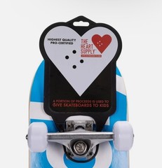 The Heart Supply Kids Teens Adults Skateboard Beginner Bright Blue