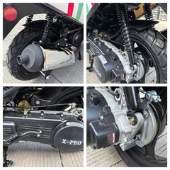 X-PRO Fiji 200 Scooter Gas Moped with 13″ Aluminum Wheels, Electric/Kick Start
