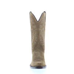Jama Old West LF1536 Womens Brown Suede Slip On Cowboy Western Boots