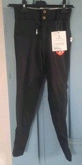 NWT DEVON AIRE Style 513 SZ XS 20 22 All Pro Max L/R Riding Breeches Pants Black