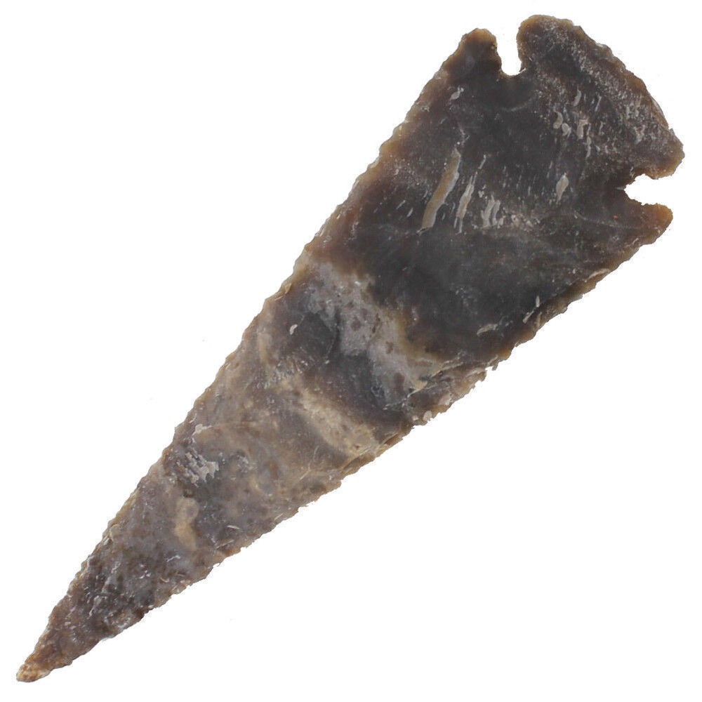 Archer Flint Agate Arrowhead | Handmade Hunting Medieval 4-Inch Collectible