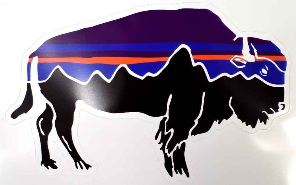 PATAGONIA Bison Decal Sticker – Water-Resistant * 5.5 in. x 3.3 in.