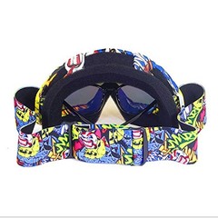 Motocross Motorcycle Goggles Bike Off Road Racing White-yellow-blue Multicolor