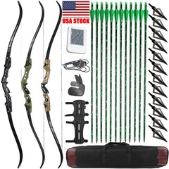 62″ ILF Takedown Recurve Bow 25-60lbs Adult Archery Hunting Shooting Competition