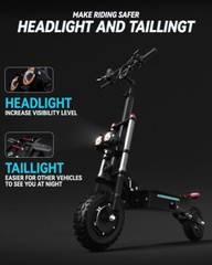 Electric Scooter Adult Folding Long Range 50MPH Fast Speed Commute E-Scooter