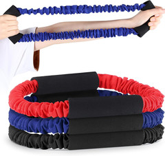 3 Pcs Archery Bow Strength Trainer 30 40 50 Lbs Arm Strength Exercise Band Rubbe