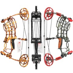25» Compound Bow Kit Dual-use 30-60lbs Short Axis Archery Hunting Target RH LH