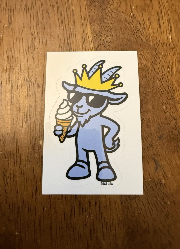 Goat USA Sticker Ice Cream Cone New!