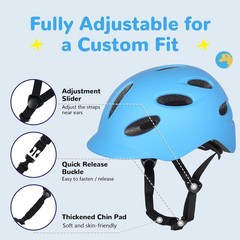 Kids/Youth Bike Helmet for Boys Girls and Teens, Adjustable and Multi-Sport f…
