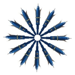 12pcs Hunting Blue Demon 100gr 2 Expandable Blade Broadheads Crossbow Arrow Tips