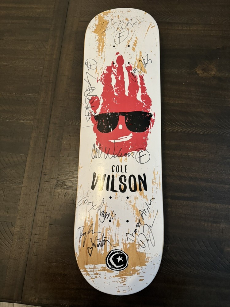 Foundation Skateboard Deck Cole Wilson 8.38 Signed by The Whole Team