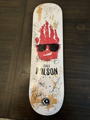 Foundation Skateboard Deck Cole Wilson 8.38 Signed by The Whole Team