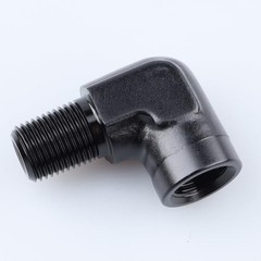 90 Degree 1/8″ NPT 1/8 NPT to 1/8 NPT female npt to male npt elbow black