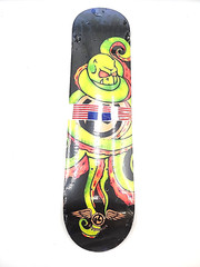 Kryptonics Skateboard Deck Evil Demon Green Octopus Graphic 31 Inches