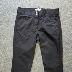 Dover Saddlery Pants Women 30 Black Riding Breeches Floral Tech Tight Equestrian