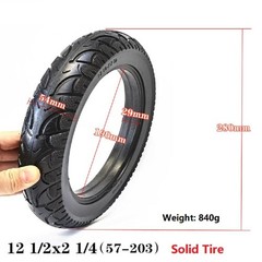 Solid Tyre 12 Inch 12 1/2×2 1/4(57-203) 12.5×2.50 Accessories Replacement