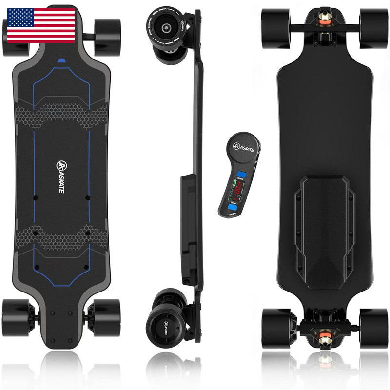 Askate A1 Electric Skateboard Remote Long Range Up To 17 Miles 8 Ply Canadian