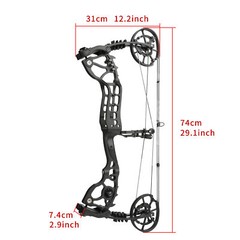 Dual-use Compound Bow Steel Ball Kit 20-70lb Adjustable Archery Bow Hunting R/LH