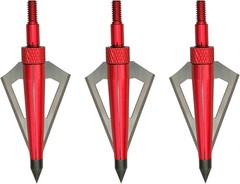 12pcs Archery Broadheads 3 Fixed Blade 100Grain Hunting Arrowheads with One Case