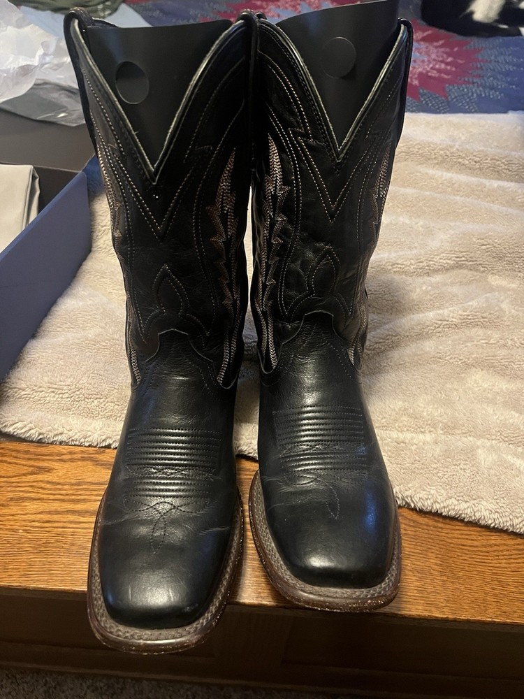 Tecovas Men’s Black Leather Western Cowboy Boots, US 8D, MPN 279272 S 1121