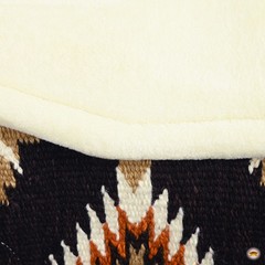 HILASON 32×32 In Western Horse Saddle Wool Blanket Pad Fur Padding Brown