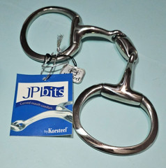 JP Bits by Korsteel 144184 French Link Oval Mouth Eggbutt 5″ Snaffle Bit NWT