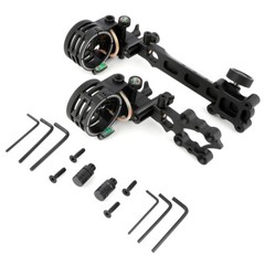 Compound Bow Sight 5 Pin Micro Adjustable 0.019″ Archery Hunting Target RH LH US