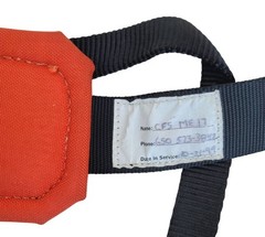 CMC Rescue Equipment Padded Shoulder Harness Strap Orange Black Made USA M44
