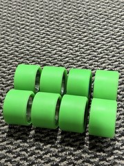 Anabolix 61×40 101a Green Quad Roller Skate Wheels 45mm Speed Jam Assorted Hubs