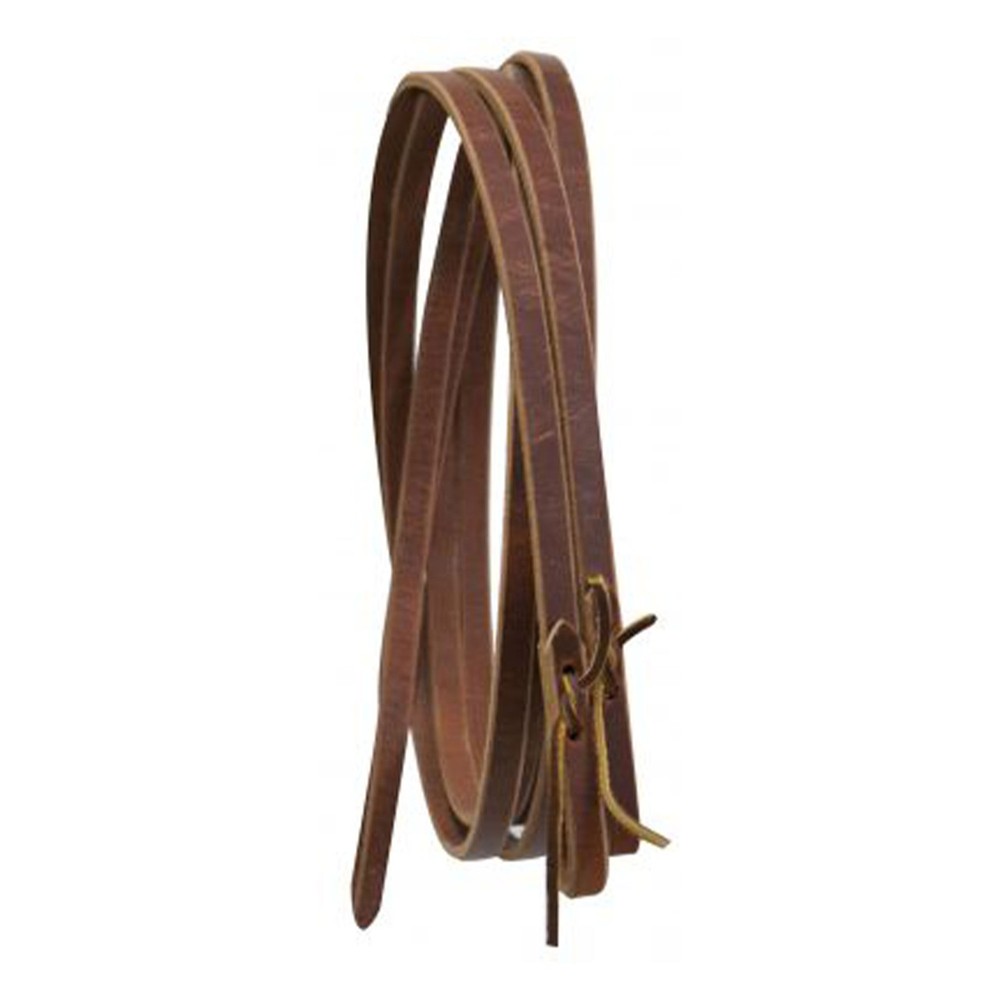 SPLIT REINS 5/8″ x 8′ Leather Reins with Waterloop Ends MADE IN USA!