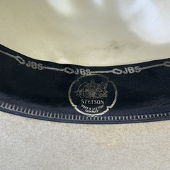 Vintage Stetson Tom Mix Cowboy Hat Silverbelly 1940s 50s Bucking Bronco 7 1/8”