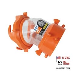 RhinoFLEX 45-Degree Camper/RV Sewer Hose Swivel One Size Clear 45 Degree