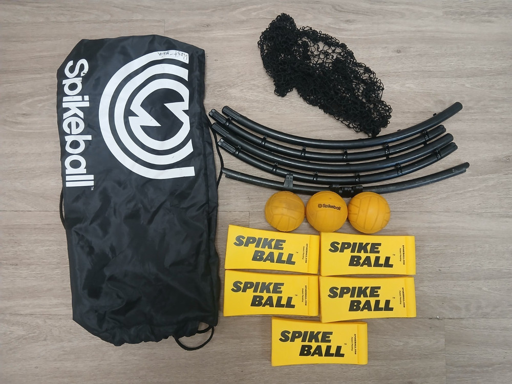 Spikeball Game Set with 3 Balls, Net & Carry Bag for Outdoor Play