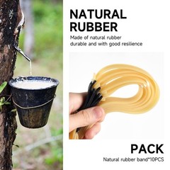 10 PCS Slingshot Bands 2.0mm Flat Rubber Replacement Elastic Hunting Outdoor New