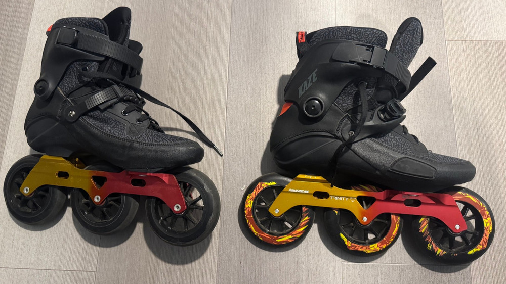 Powerslide Kaze Black 110 Inline Skates EU 41 US 7.5