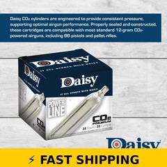 Daisy Powerline 12-Gram CO2 Cylinders 25 Count for Airguns
