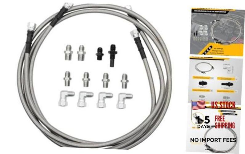 70″ Transmission Oil Cooler Hose Line Kit 6AN Compatible with 4L60E 4L80E
