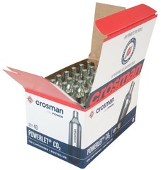 Crosman CO2 Cartridges 40 Cartridge Tank BB Pellet Airsoft Gun Gas12 Gram Bullet