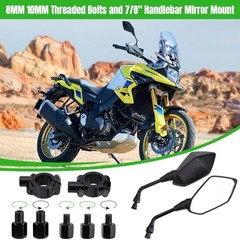 Motorcycle Mirrors Rear View Side Mirror for Scooter, ATV, Dirt Bike,