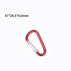 10/50 PCS Carabiner D Shape Spring Clip Snap Key Hook Keychain Buckle