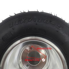 5inch Go Kart Dirt bike Wheel Rim & Tire Front Rear Durable 10X4.50-5 11×7.10-5
