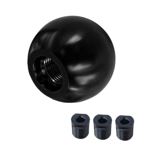Car Round Ball Gear Shift Knob, Aluminum Alloy Gear Shift Stick Head for Black