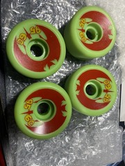 Zorlac Zombu Wheels Skateboard 60mm 95A NOS 1990s Pushead Vintage Lime Green